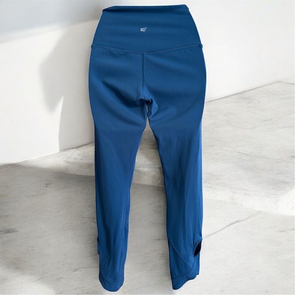 Jed North Women's Ankle Detail Leggings Blue High-Waist Yoga Gym Athletic pants - Picture 2 of 5